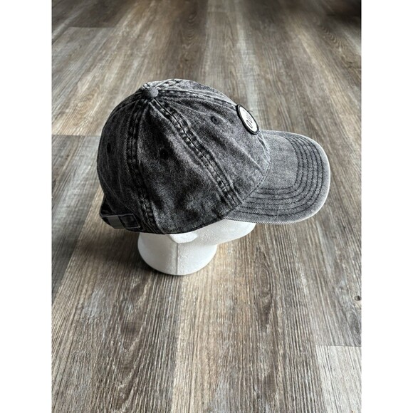 Clare V Oui Embroidered Cotton Twill Baseball Cap Faded Black Denim NWOT - Picture 5 of 9
